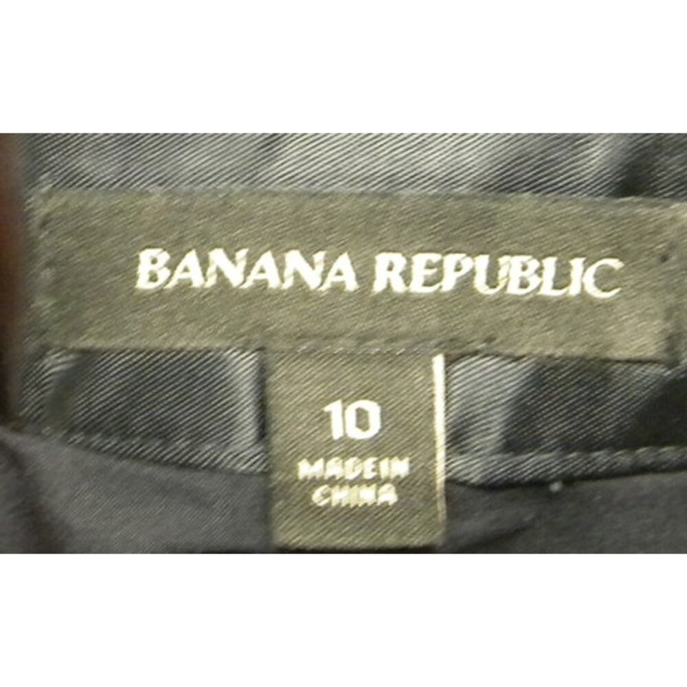 Banana Republic Abstract Brushstroke Print Mini‎ Skirt Faux Wrap Lined Blue 10 - Picture 4 of 6